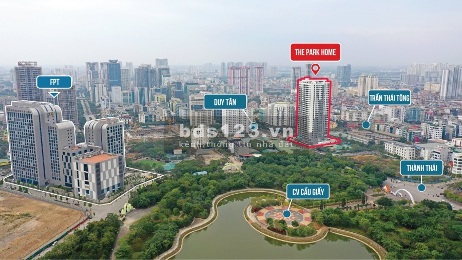 Căn 3 phòng ngủ hàng hiếm siêu đẹp tại trung tâm quận Cầu Giấy The Park Home giá chỉ 6 tỷ