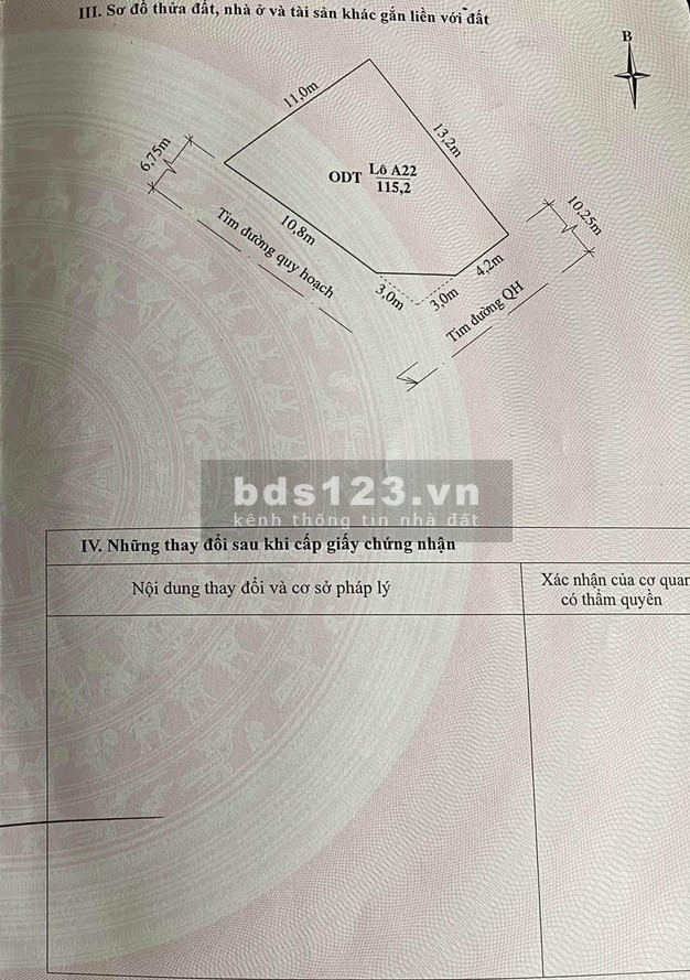 Chính chủ cần bán lô đất nở hậu 2 mặt tiền đường lớn, giá bá 2.8 tỷ, pháp lý chính chủ