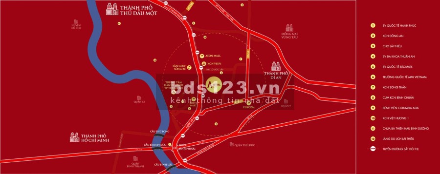 Căn hộ cao cấp Astral City Thuận An Bình Dương, giá chỉ 1.2 tỷ, thanh toán 360 triệu sở hữu ngay