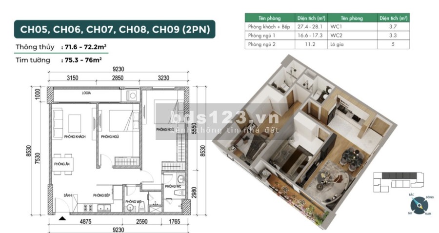 Nhượng lại căn ngoại giao 2 ngủ phương đông green home- Việt Hưng .