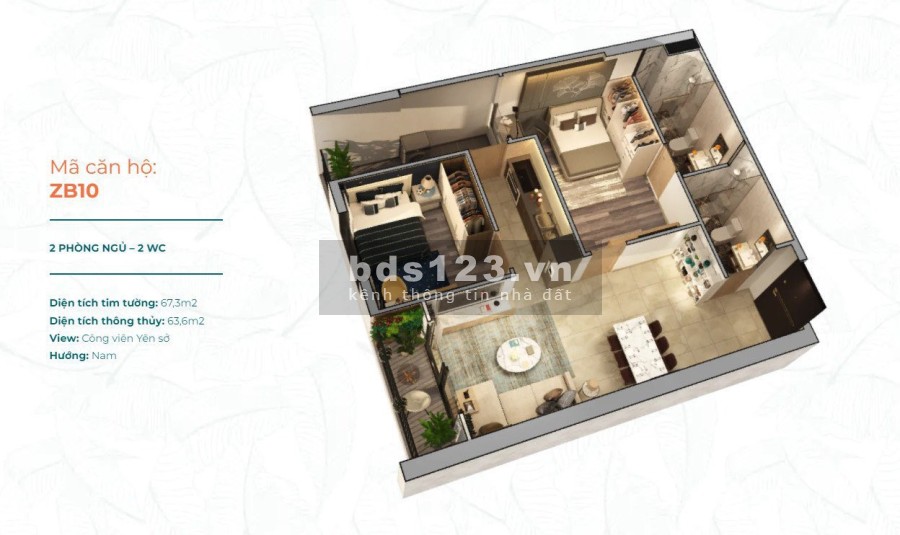 Cần bán căn hộ chung cư Feliz Homes Quận Hoàng Mai, hướng đẹp kiến trúc nhà hiện đại