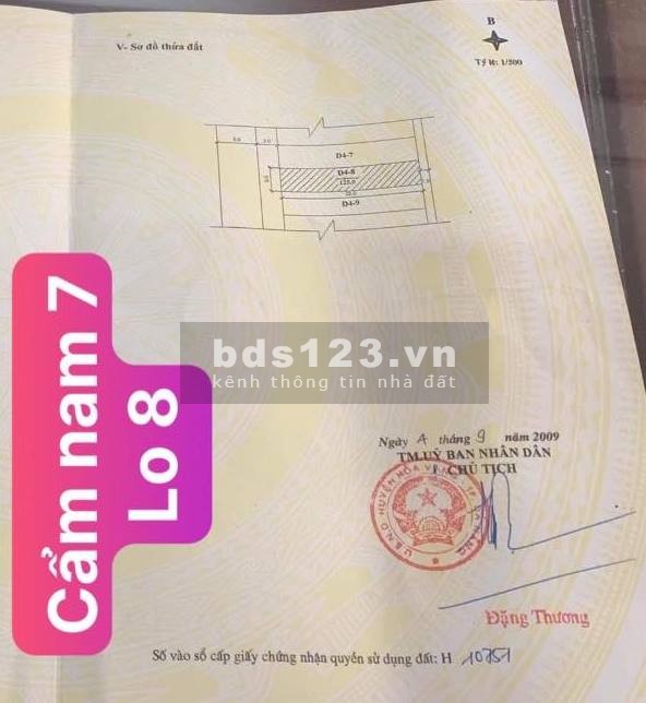 Cẩm Nam 7 đối lưng vs Phạm Hùng liên hệ 0968009949, giá bán chỉ 3.3 tỷ, sổ sẵn