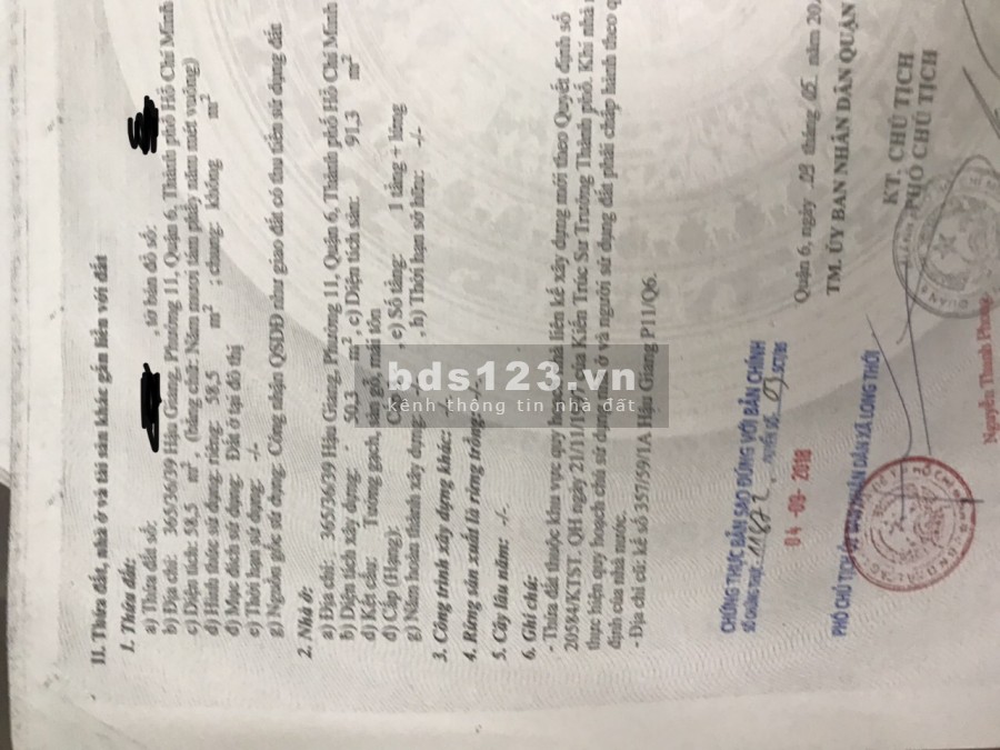 Bán nhà hẻm Đường Hậu Giang có quy hoạch mở đường 20m liên hệ 0942987932