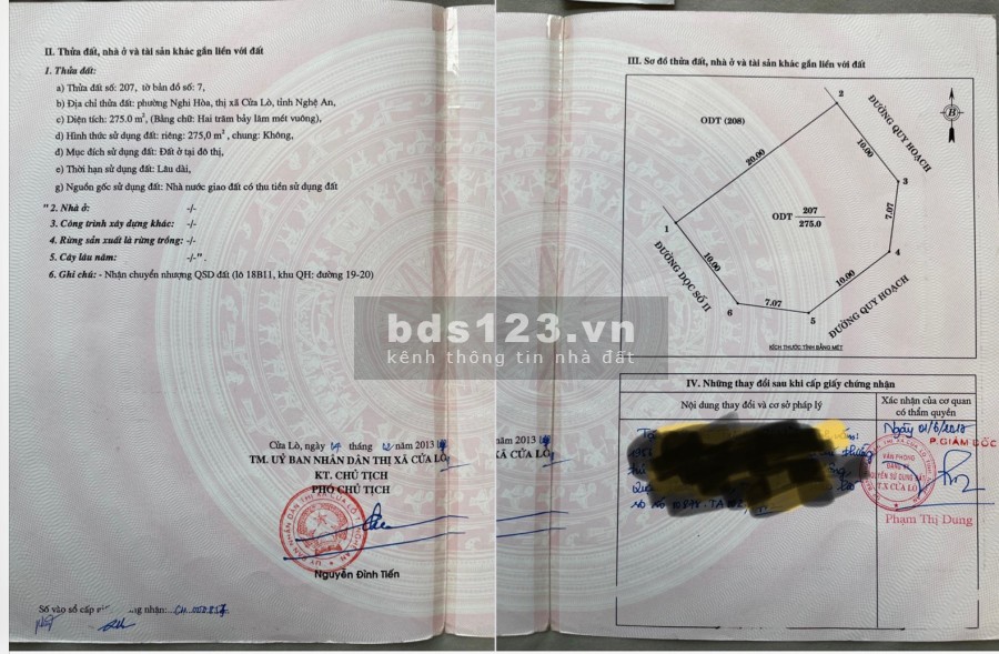 Chính chủ bán 2 mảnh đất Nghi Hoà, Cửa Lò, Nghệ An liên hệ 0971338059, pháp lý chuẩn