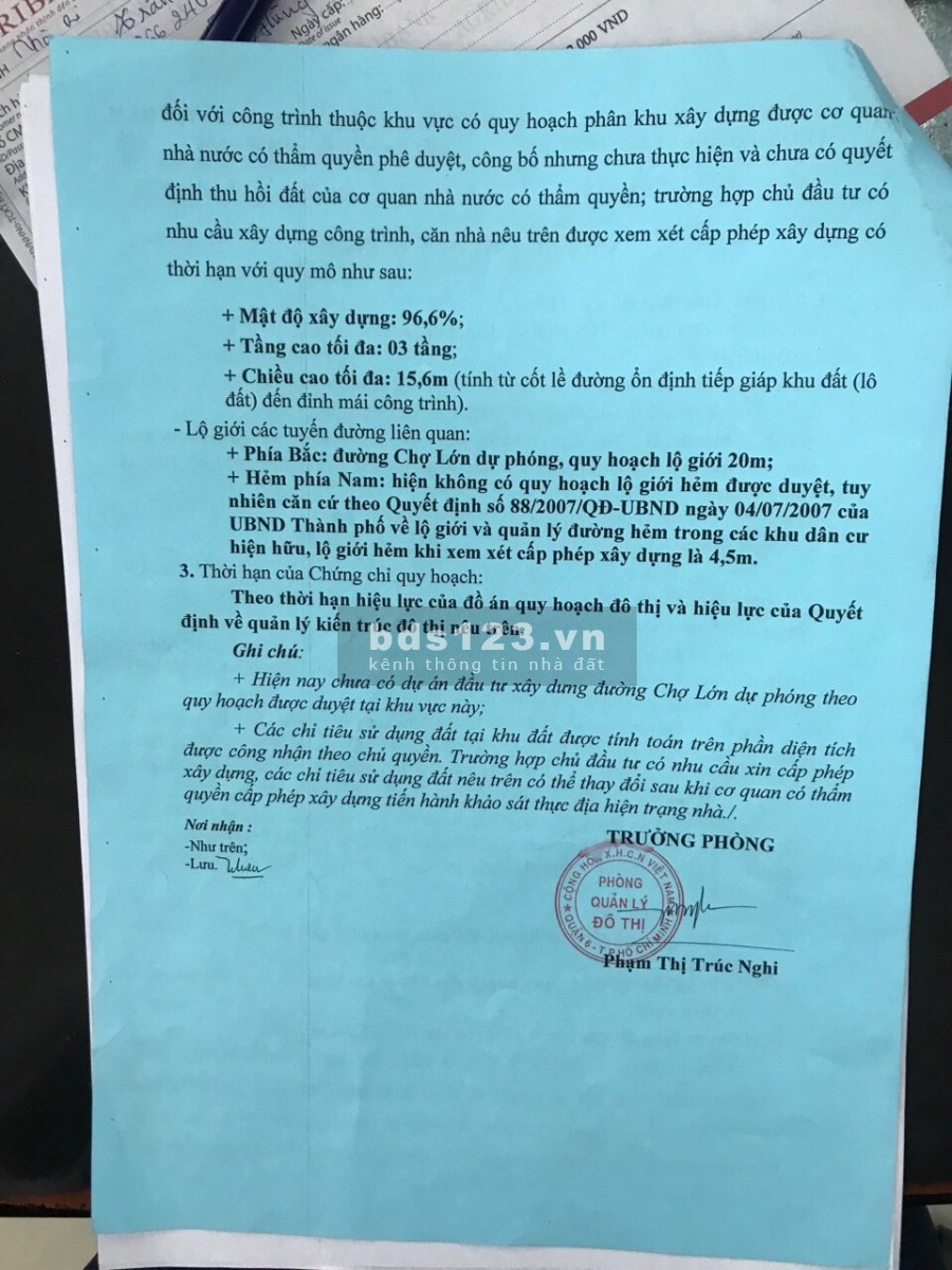 Bán nhà hẻm Đường Hậu Giang có quy hoạch mở đường 20m liên hệ 0942987932