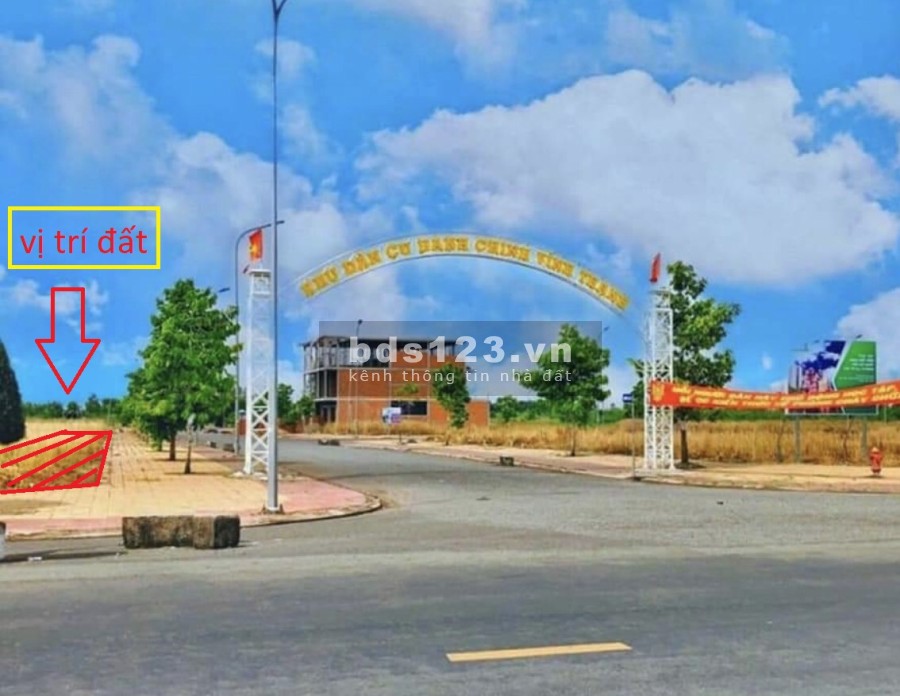 Đất nền hơn 220m2 lô góc 2 mặt tiền, đẹp nhất Thị trấn Vĩnh Thạnh. Cần Thơ.
