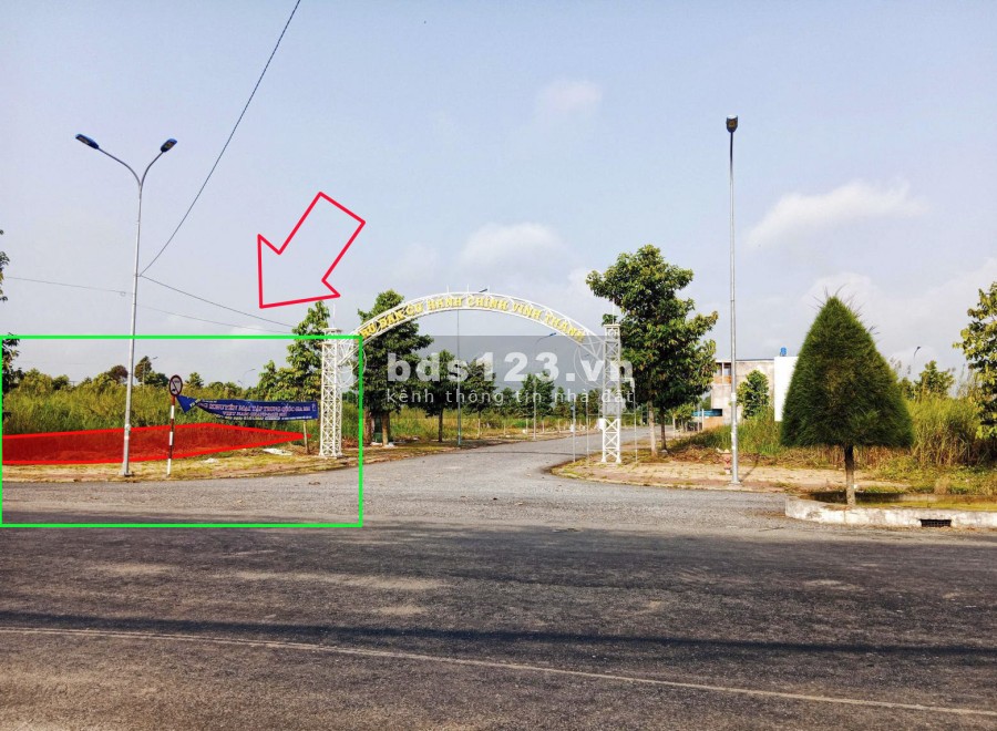 Đất nền hơn 220m2 lô góc 2 mặt tiền, đẹp nhất Thị trấn Vĩnh Thạnh. Cần Thơ.