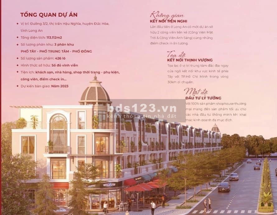 Shophouse 8x22 đại lộ thương mại thanh toán 10% đến khi nhận nhà số lượng có hạn