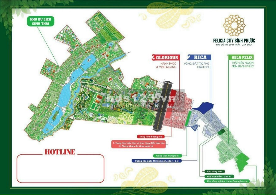 Bán gáp đất MT Đường DT741 Bình Phước, giá 750 triệu/100m2 siêu phẩm Felicia City Bình Phước