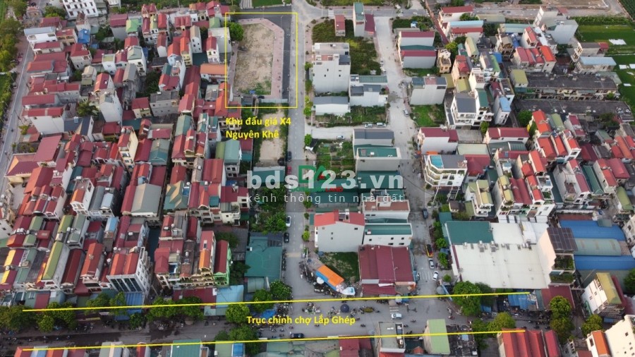 Bán đất đấu giá Nguyên Khê Đông Anh -X4 Nguyên Khê thuận tiện kinh doanh