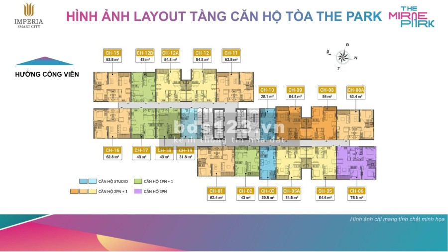 Chỉ 316 tr vốn ban đầu suất ngoại giao 2PN+1 vị trí trung tâm Vinhomes Smart City, LS 0%