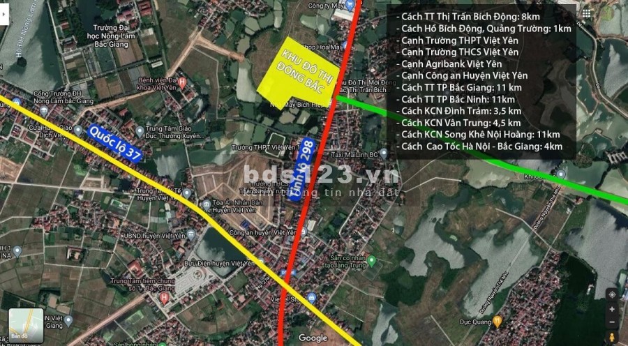 Cần bán lô đất bên trung tâm Bích Động-Việt Yên - Bắc Giang, liên hệ xem đất 0357602176