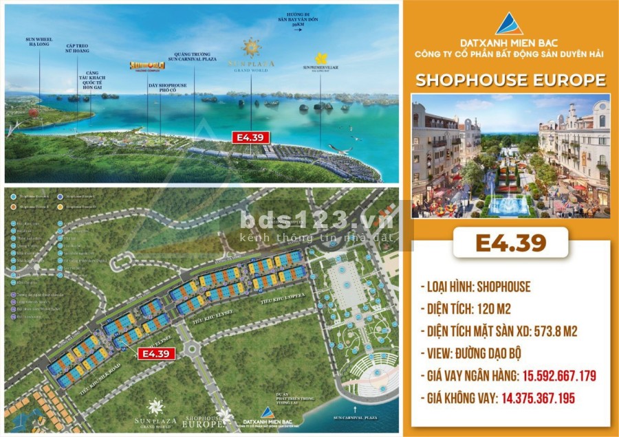 Bán shophouse Europe Hạ Long, giá rẻ nhất thị trường nhiều chính sách ưu đãi