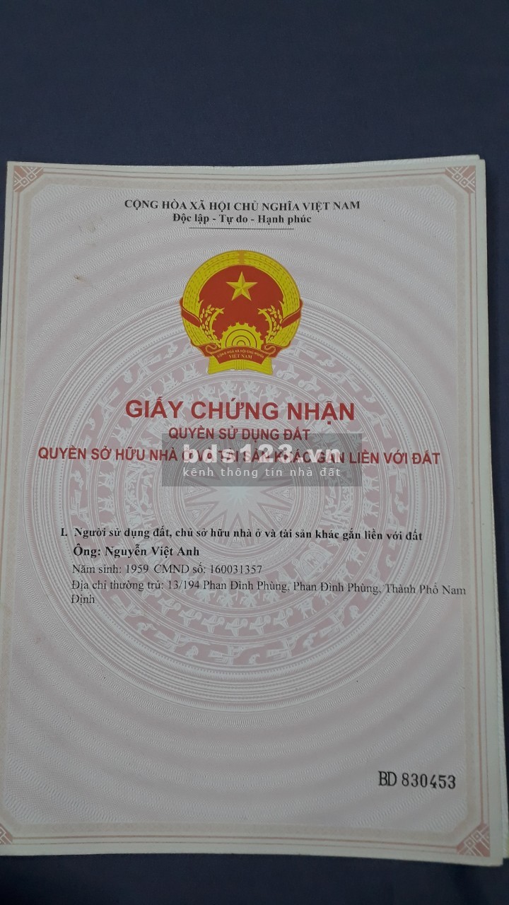 Chính chủ bán 49m2 mặt tiền 4m, tại UBND xã Phụng Châu, oto tránh , giá rất tốt 1,x tỷ