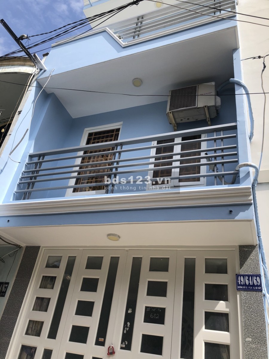 Cần bán nhà đẹp, 49/64/69 Đường 51, Phường 16, Quận Gò Vấp, Giá Chỉ 2 tỷ 850.