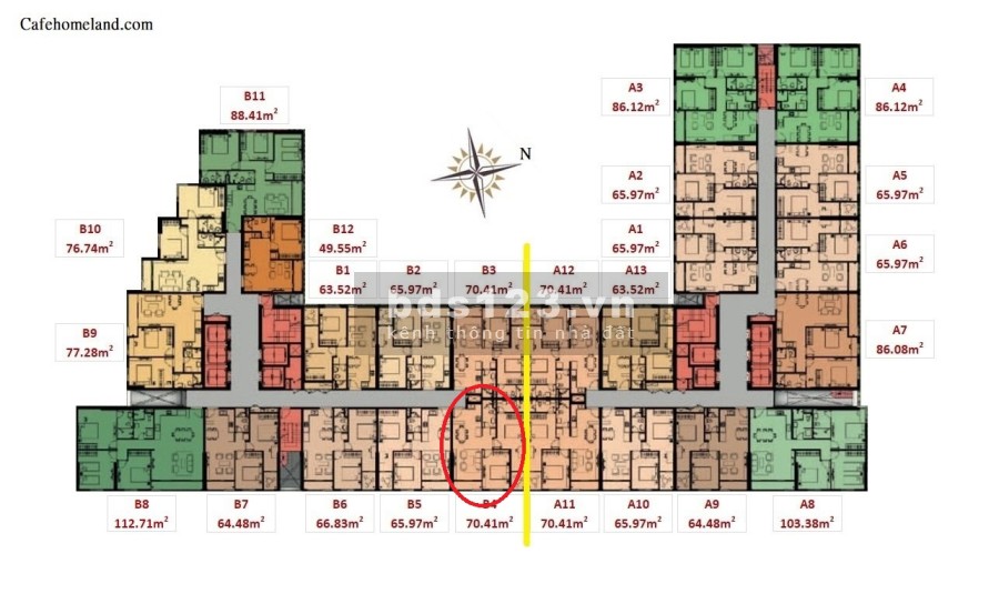 Giỏ hàng Carillon 7, Tân phú mới nhất, diện tích sử dụng 88m2, giá tốt 3.3 tỷ