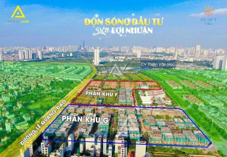 Quỹ hàng hữu hạn biệt thự An Quý Villa khu đô thị Dương Nội mở bán giá chỉ từ 170tr/m2 đất lẫn xây