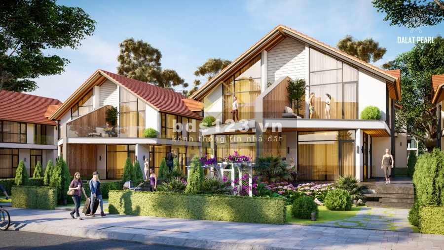Khu nghỉ dưỡng Dalat Pearl trung tâm huyện Đơn Dương, khí hậu mát mẽ, trước hồ sau sông