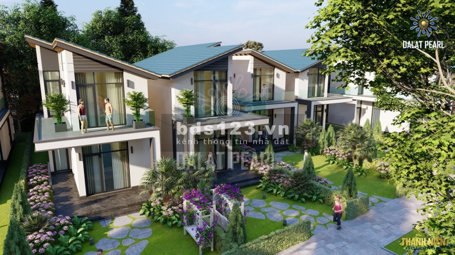 Khu nghỉ dưỡng Dalat Pearl trung tâm huyện Đơn Dương, khí hậu mát mẽ, trước hồ sau sông