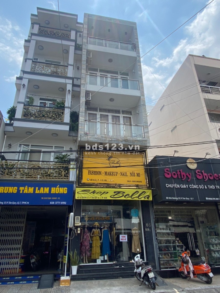 Bán nhà mặt tiền đương số 37 phường Tân Quy Quận 7, sổ hồng chính chủ giá tốt