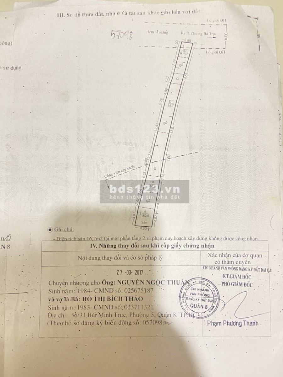 Bán căn hộ dịch vụ diện tích siêu khủng đường Dương Bá Trạc, phường 2, Quận 8