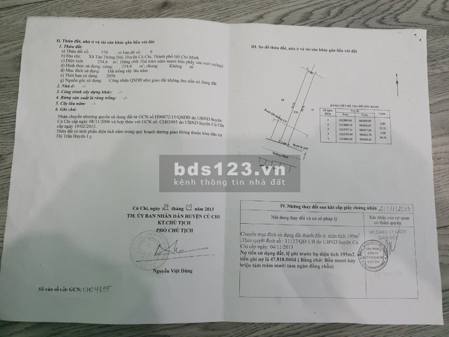 Chính chủ cần bán dãy trọ 10 phòng hướng Đông Nam và 1 kiot ở xã Tân Thông Hội, huyện Củ Chi.