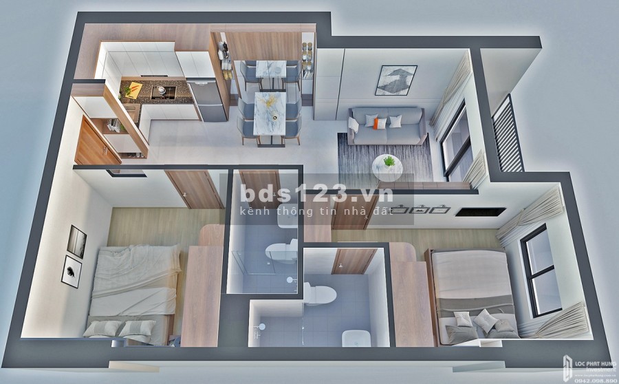 Bán Căn Hộ 1PN + 1WC Giá Chỉ Từ 1,1 tỷ đã sở hữu lâu dài, bàn giao vào ở được ngay