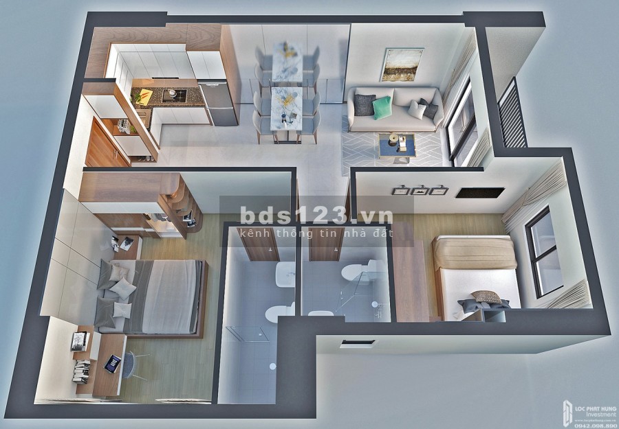Bán Căn Hộ 1PN + 1WC Giá Chỉ Từ 1,1 tỷ đã sở hữu lâu dài, bàn giao vào ở được ngay