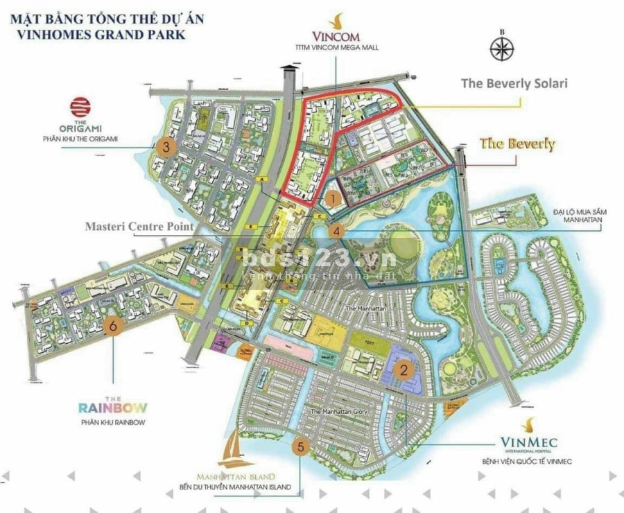 Căn Hộ Vinhomes Grand Park- Phân khu Beverly Solari - Miễn lãi 30 tháng ân hạn gốc 45 tháng giá rẻ