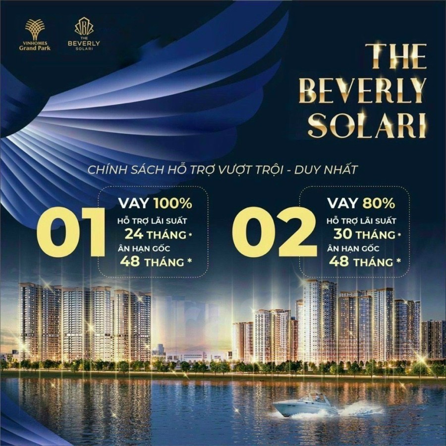 Căn hộ Beverly Solary - Vinhomes Q9 căn Studio thanh toán chỉ 247 triệu đến khi nhận nhà - tặng