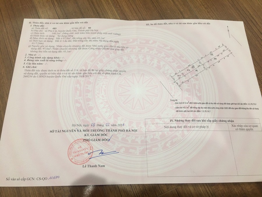 Bán đất tái định cư Vai Réo Phú cát, vị trí đắc địa pháp lý chuẩn, giá tốt đầu tư sinh lời