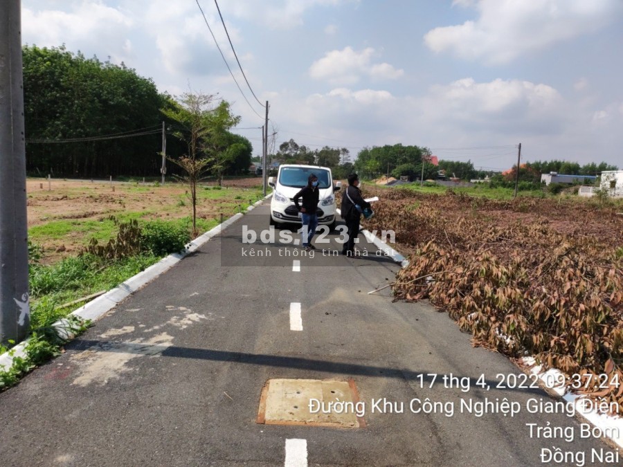 Cần bán gấp lô đất liền kề khu công nghiệp Giang Điền thanh toán linh hoạt, lh 0767110086