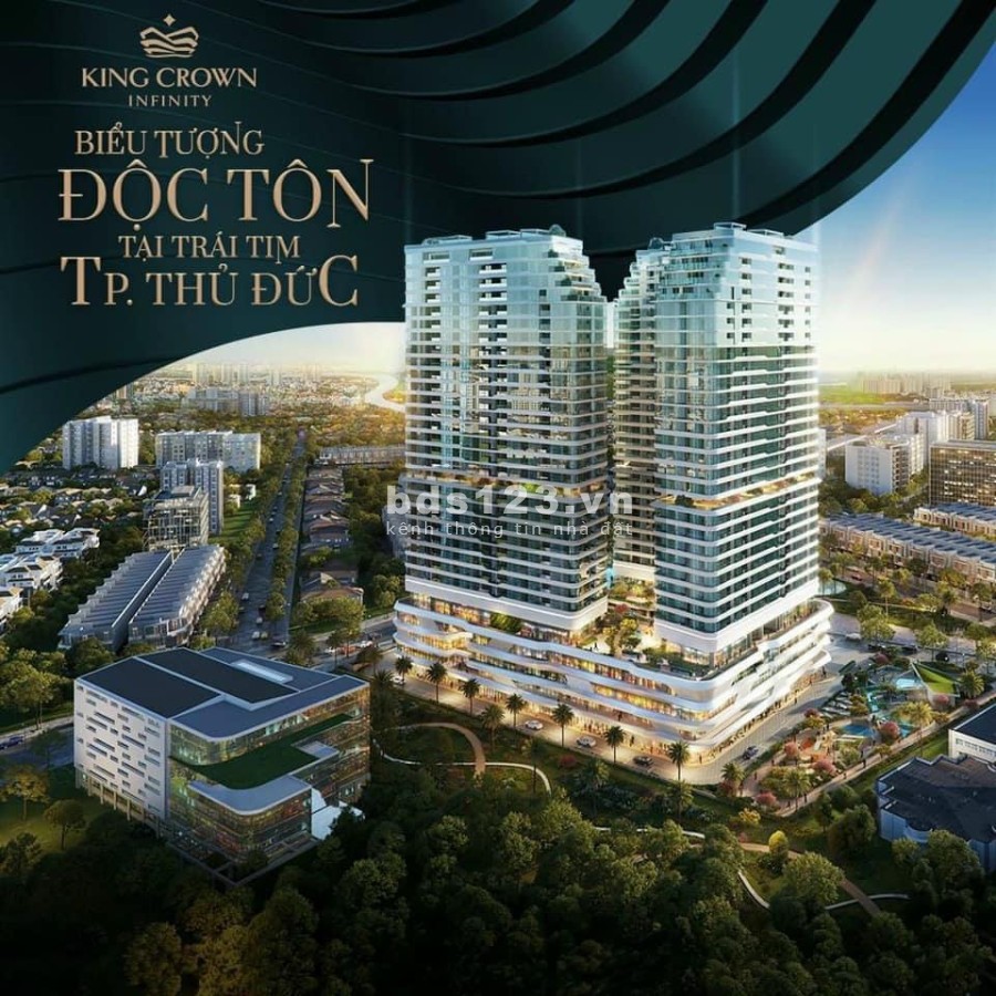 Nhận booking căn hộ King Crown Infinity Quận Thủ Đức, hỗ trợ lãi suất và ân hạn gốc 24 tháng