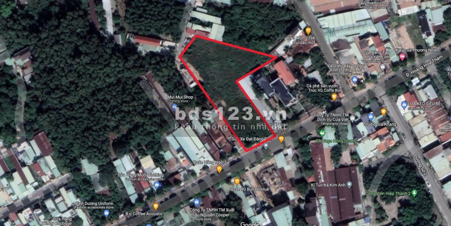 Chính chủ cần bán Đất đường Hoàng Hoa Thám, Phường Hiệp Thành, Diện tích 3543m², Giá Thương lượng