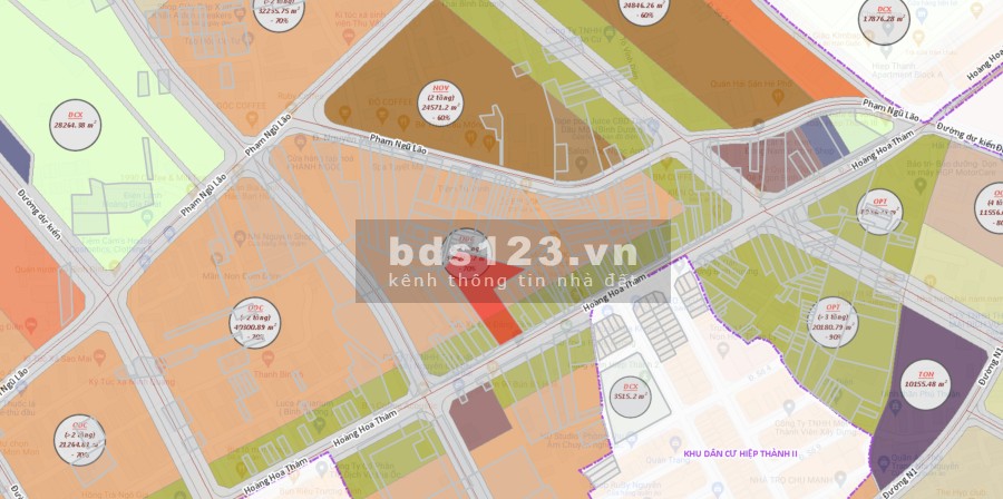 Chính chủ cần bán Đất đường Hoàng Hoa Thám, Phường Hiệp Thành, Diện tích 3543m², Giá Thương lượng