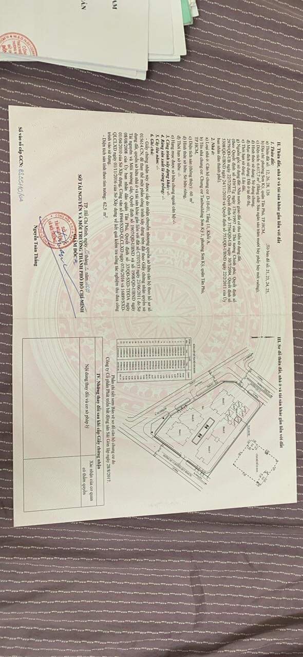 Bán chung cư TANI Building Sơn Kỳ diện tích căn hộ 60m2 giá bán chỉ 2,1 tỷ