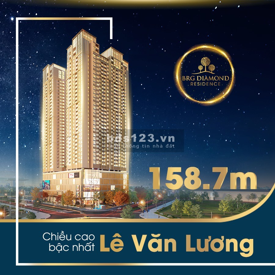 Bán căn hộ Á hậu 4 phòng ngủ 158m2 BRG 25 Lê Văn Lương diện tích lớn cực hiếm, CK 6%, HTLS 0%