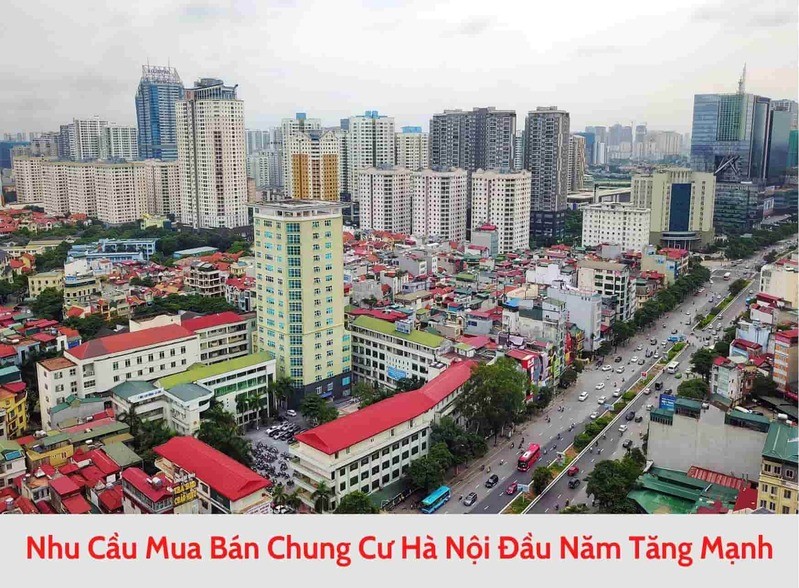 Nhu cầu mua bán chung cư Hà Nội đầu năm tăng mạnh
