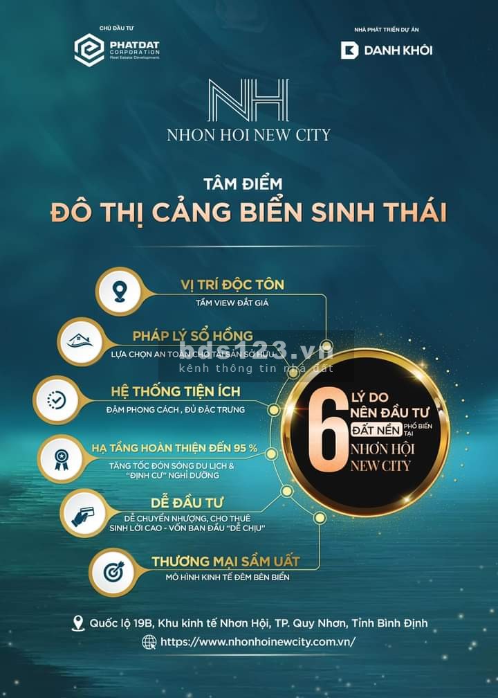 Đất nền ven biển - sổ hồng sở hữu lâu dài - Nhơn Hội New City - Kỳ Co gateway