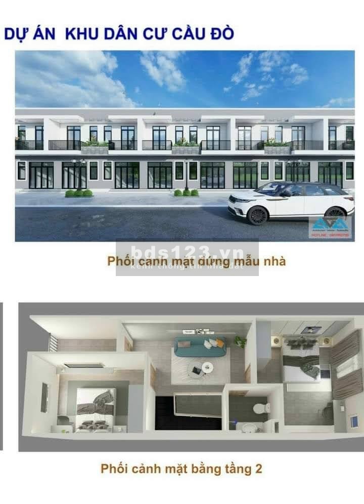 Nhà ở xã hội trung tâm Thị xã Bến Cát, mặt tiền Hùng Vương giá 500 triệu