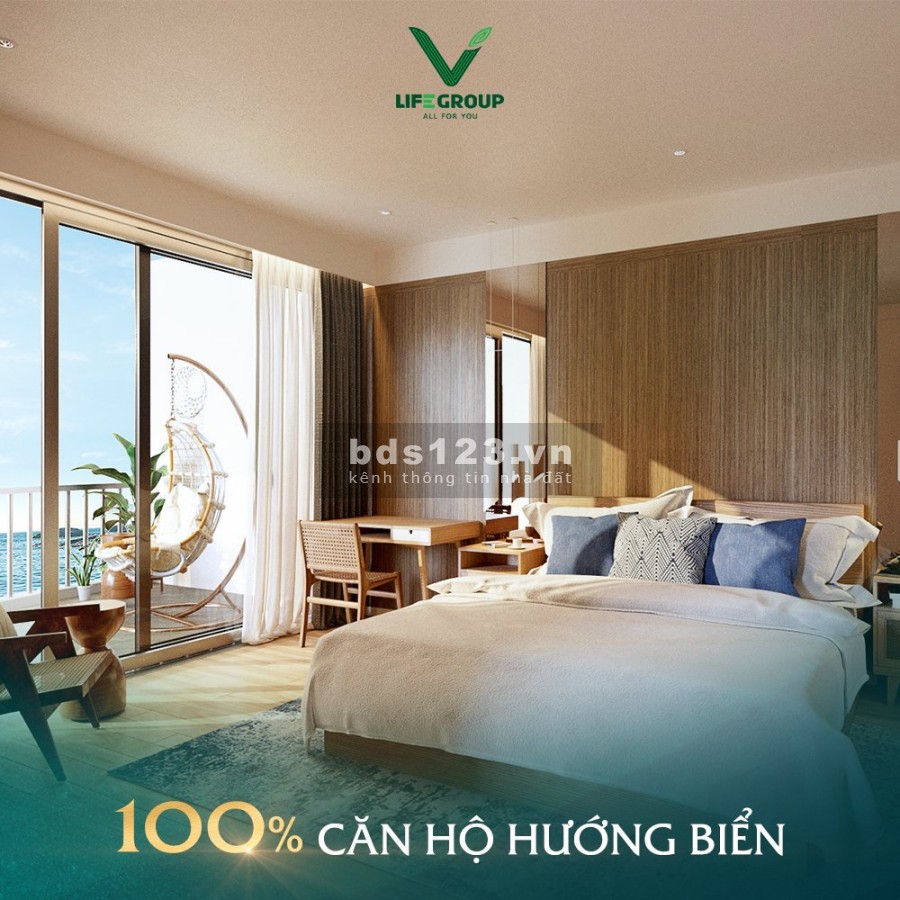 Chỉ với 350 triệu, sở hữu ngay căn hộ view biển 5 sao full nội thất bàn giao ngay