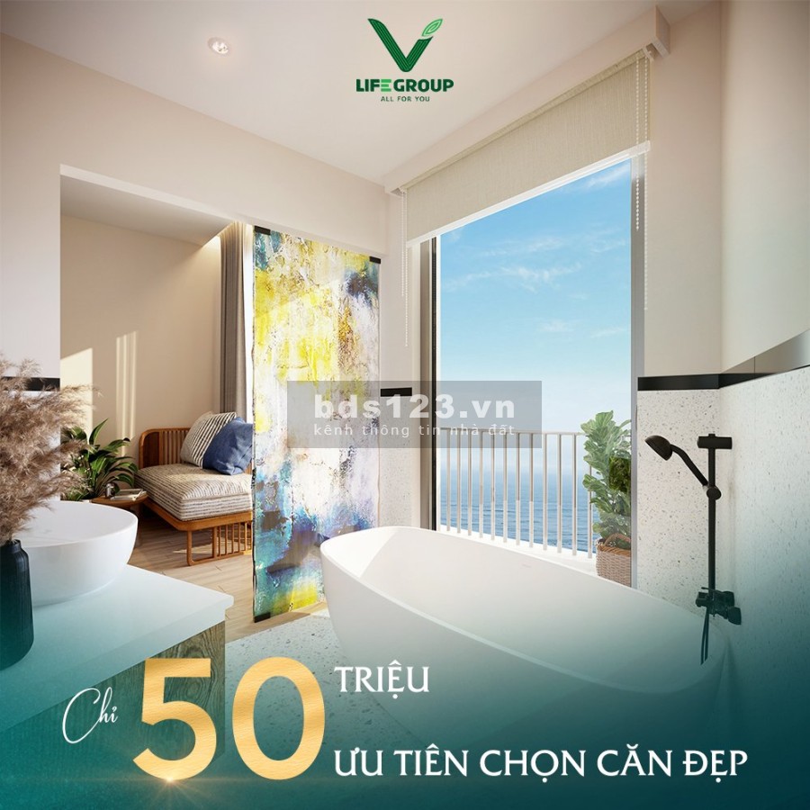 Chỉ với 350 triệu, sở hữu ngay căn hộ view biển 5 sao full nội thất bàn giao ngay