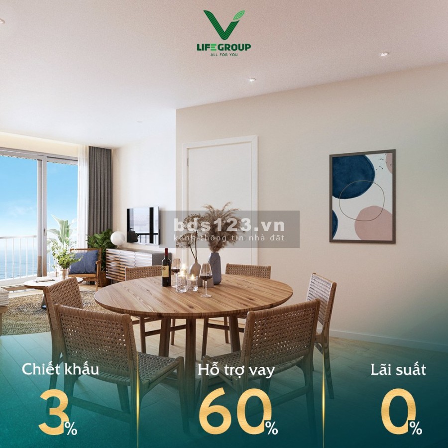 Chỉ với 350 triệu, sở hữu ngay căn hộ view biển 5 sao full nội thất bàn giao ngay