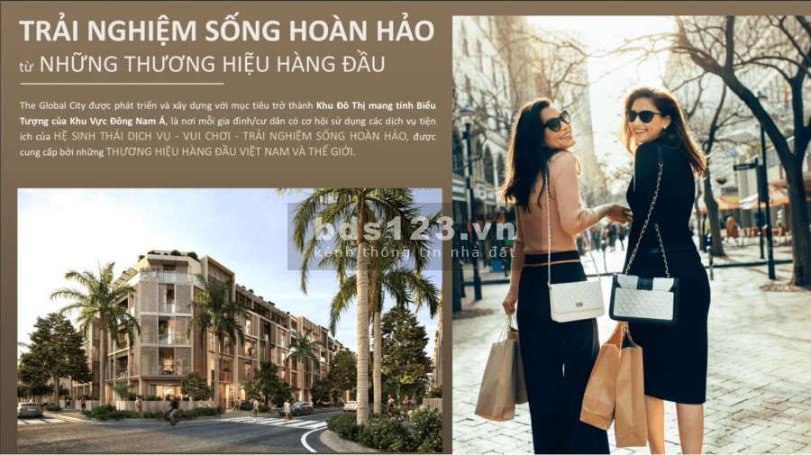 Nhà phố shop thương mại The Global City Quận 9, 348m2 giá CĐT 38tỷ7. Trả 20% nhận nhà. C/Khấu 8%