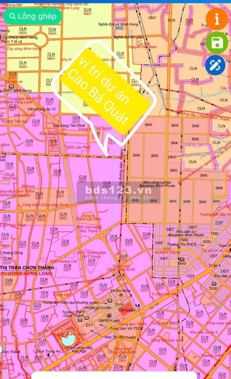Bán lô đất nền thị trấn Chơn Thanh, Bình Phước, bàn gio sổ có sẵn, pháp lý chuẩn