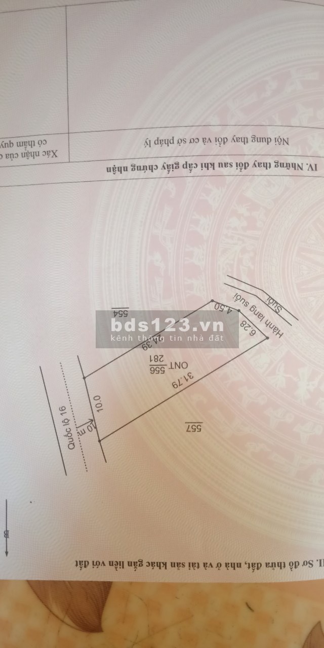 Bán đất mb xã Yên Thắng huyện Lang Chánh liên hệ 0945155366 tiện kinh doanh giá tốt