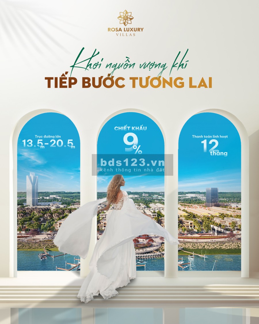 Bán độc quyền dự án đất nền biệt thự nghỉ dưỡng Rosa Luxury Villas trực diện sông Cổ Cò