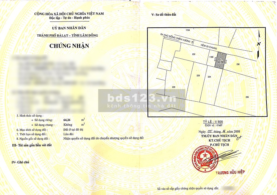 Bán đất Phù Đổng Thiên Vương, phường 8, thành phố Đà Lạt, giá đầu tư sinh lời
