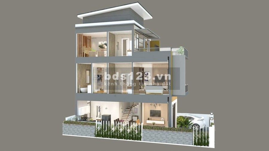 Bán nhà mới xây tại thị trấn, sổ hồng riêng, hỗ trợ trả góp thanh toán linh hoạt