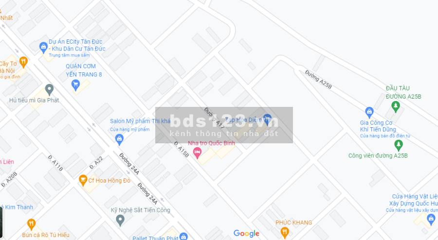 Lô góc 2 mặt tiền khu dân cư Tân Đức, giá 4 triệu/tháng, diện tích 250m2